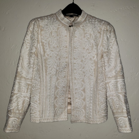 Linda Allard Ellen Tracy embroidered jacket - Picture 1 of 6